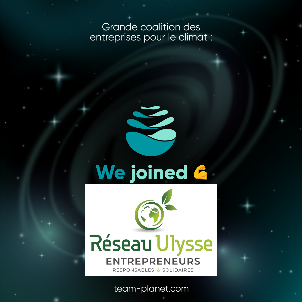Réseau Ulysse Entrepreneurs rejoint  Team For The Planet