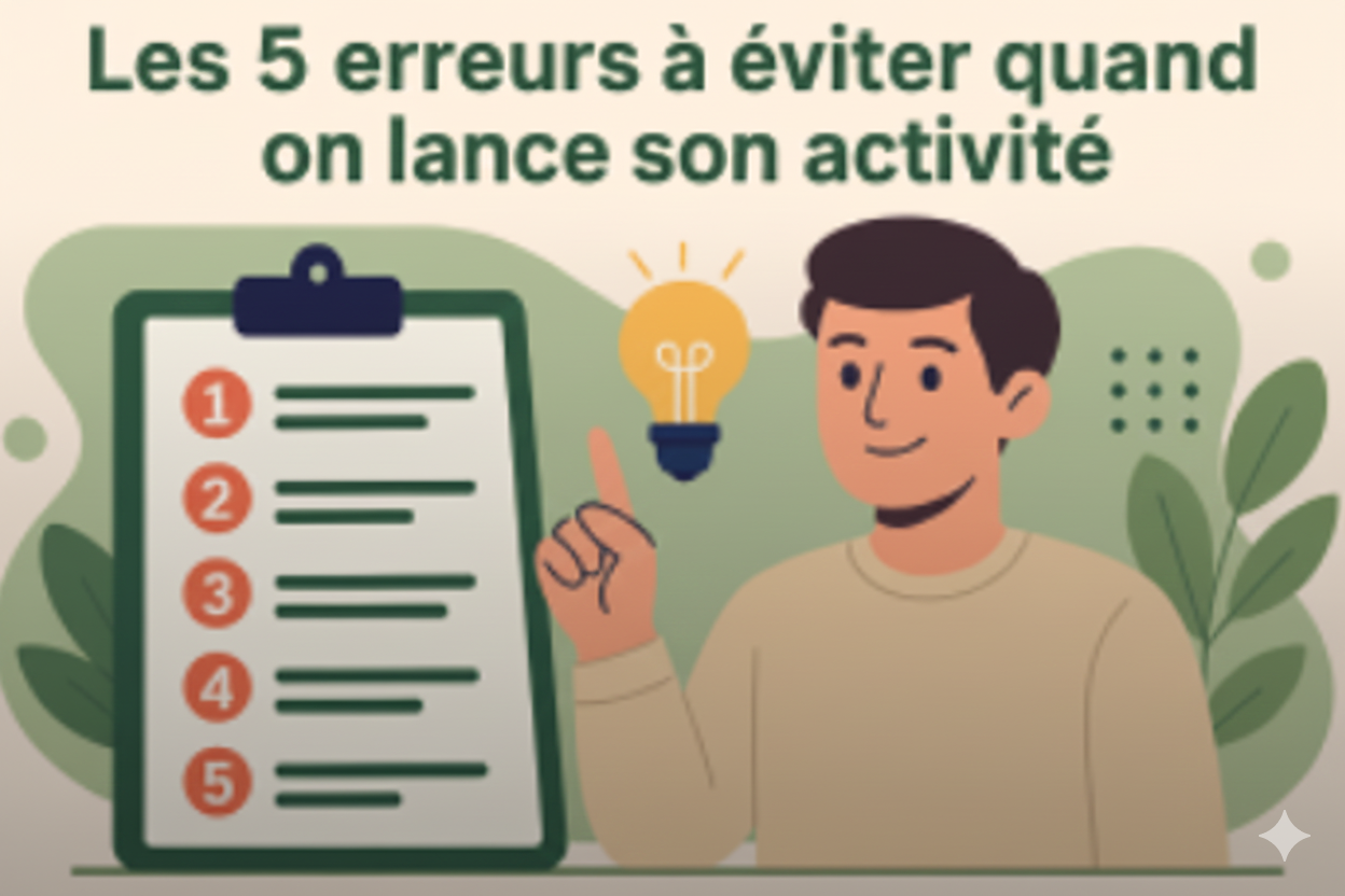 🚀 Les 5 erreurs à éviter quand on lance son activité
